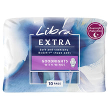 Libra 10 Pack Extra Goodnights Pads