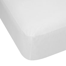 250 Thread Count Cotton Rich Fitted Sheet - Single Bed, White