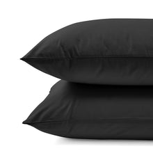 250 Thread Count Cotton Rich Sheet Set - Queen Bed, Black