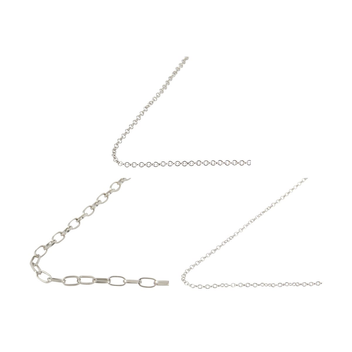 Jewellery Chain Set - Silver Look