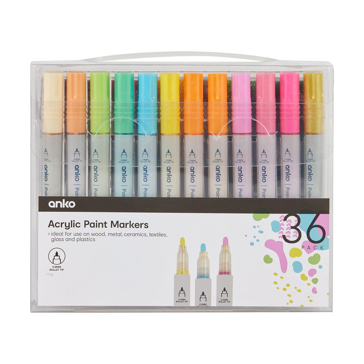 36 Pack Acrylic Paint Markers
