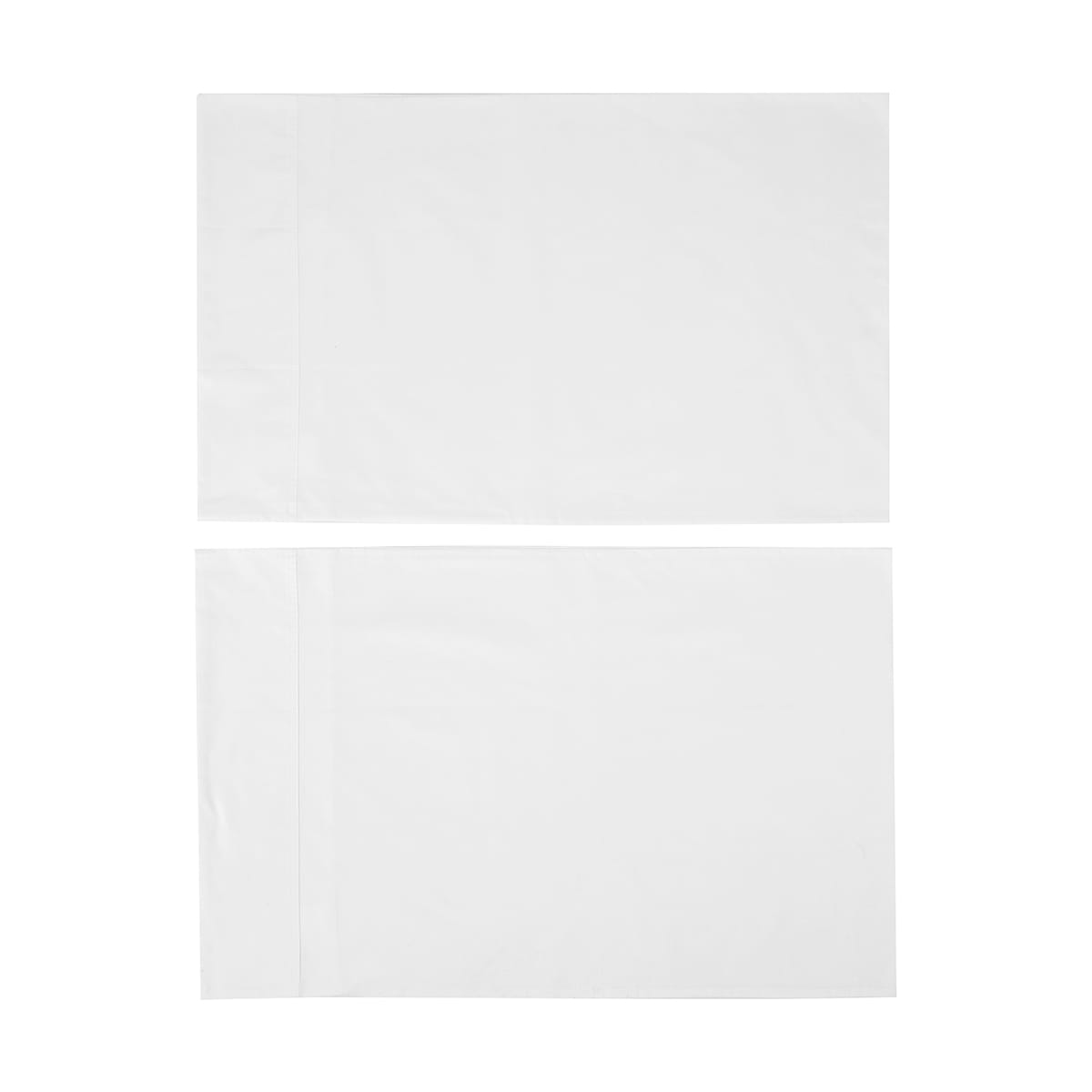 2 Pack 500 Thread Count Australian Grown Cotton Standard Pillowcases - White