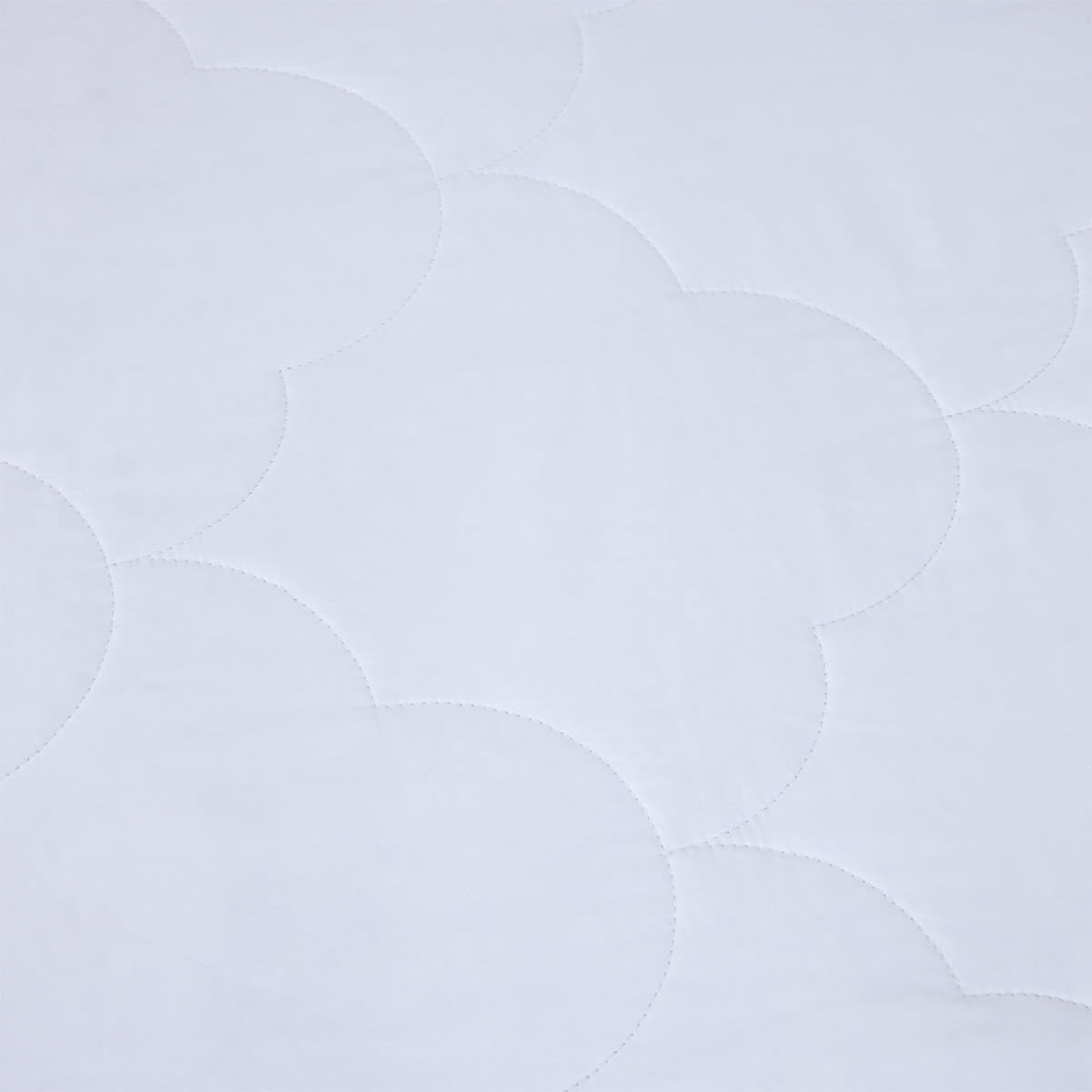 Cotton Filled Fitted Mattress Protector - Queen Bed, White