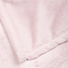 Coral Fleece Throw - Blush Pink