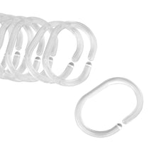 Clear Shower Curtain Rings - Pack of 12