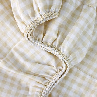 2 Pack 225 Thread Count Organic Cotton Fitted Bassinet Sheets - Australiana and Gingham Print