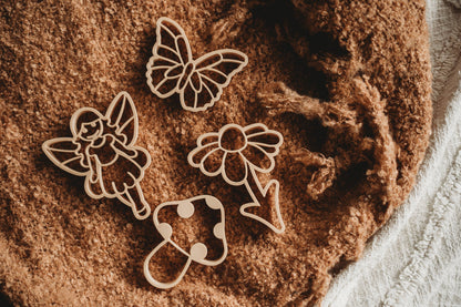 Kinfolk Pantry Fairytale Fairy Cutter Set Eco Cutter Set Playdough Sand Toys Art and craft for kids Fairy Unicorn and Castle Theme 3yrs+
