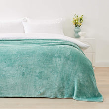 Plush Blanket - Single Bed, Green