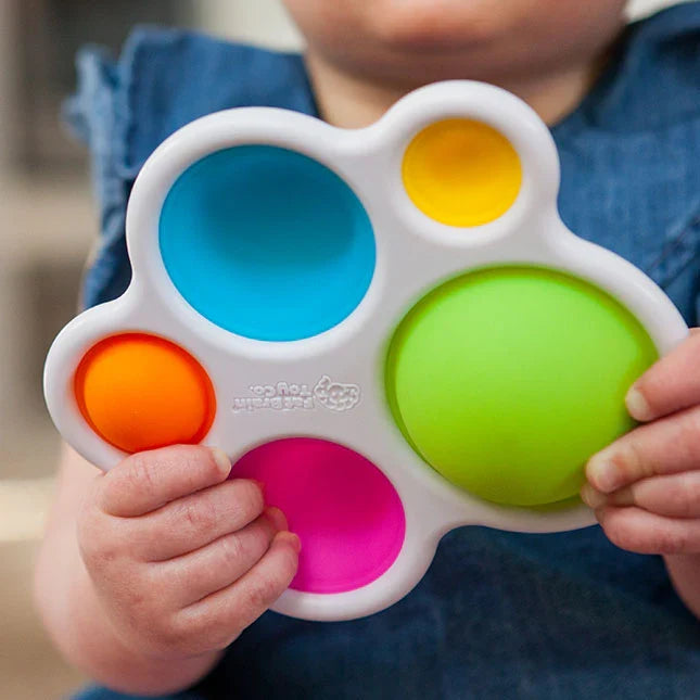 Fat Brain Toys Dimpl Pop it Travel Fidget Toys Sensory Toys for Baby Gifts Idea Best Seller 10m+