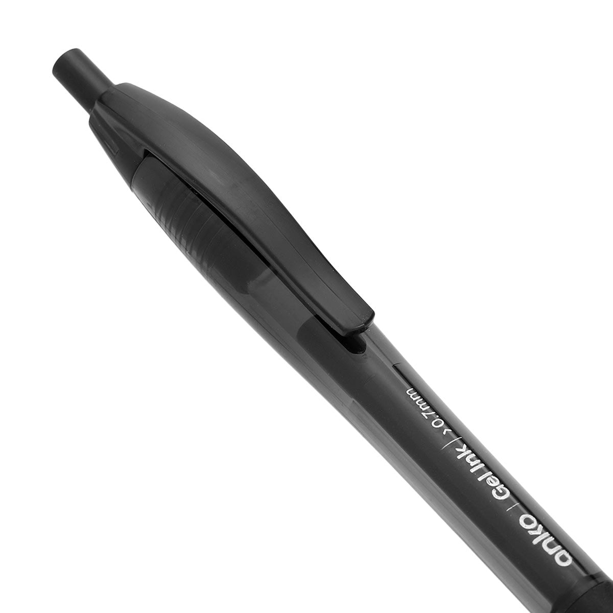 6 Pack Retractable Gel Pens - Black