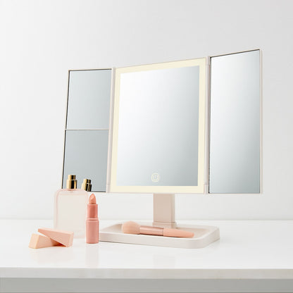 Trifold LED Mirror
