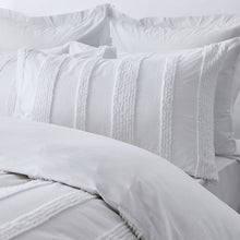 Willow Cotton Quilt Cover Set - Double Bed, White