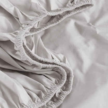250 Thread Count Cotton Rich Sheet Set - Double Bed, Oatmeal