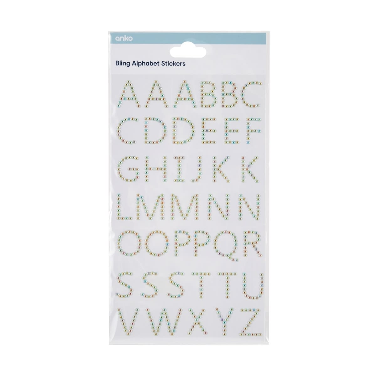 42 Piece Bling Stickers - Alphabets