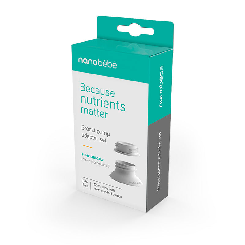 Breast Pump Adapter Set Breastmilk Bottle Fit 2-Pack - Gen 1 (white bottom bottles)