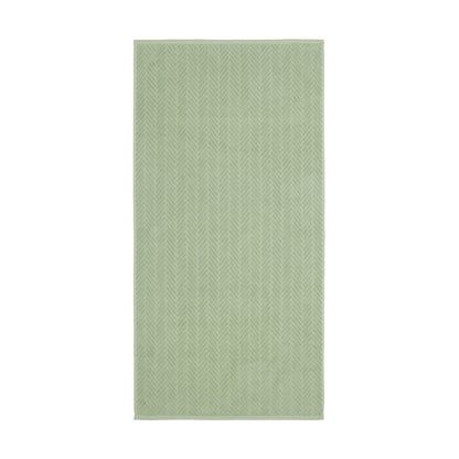 Chevron Cotton Bath Towel - Sage
