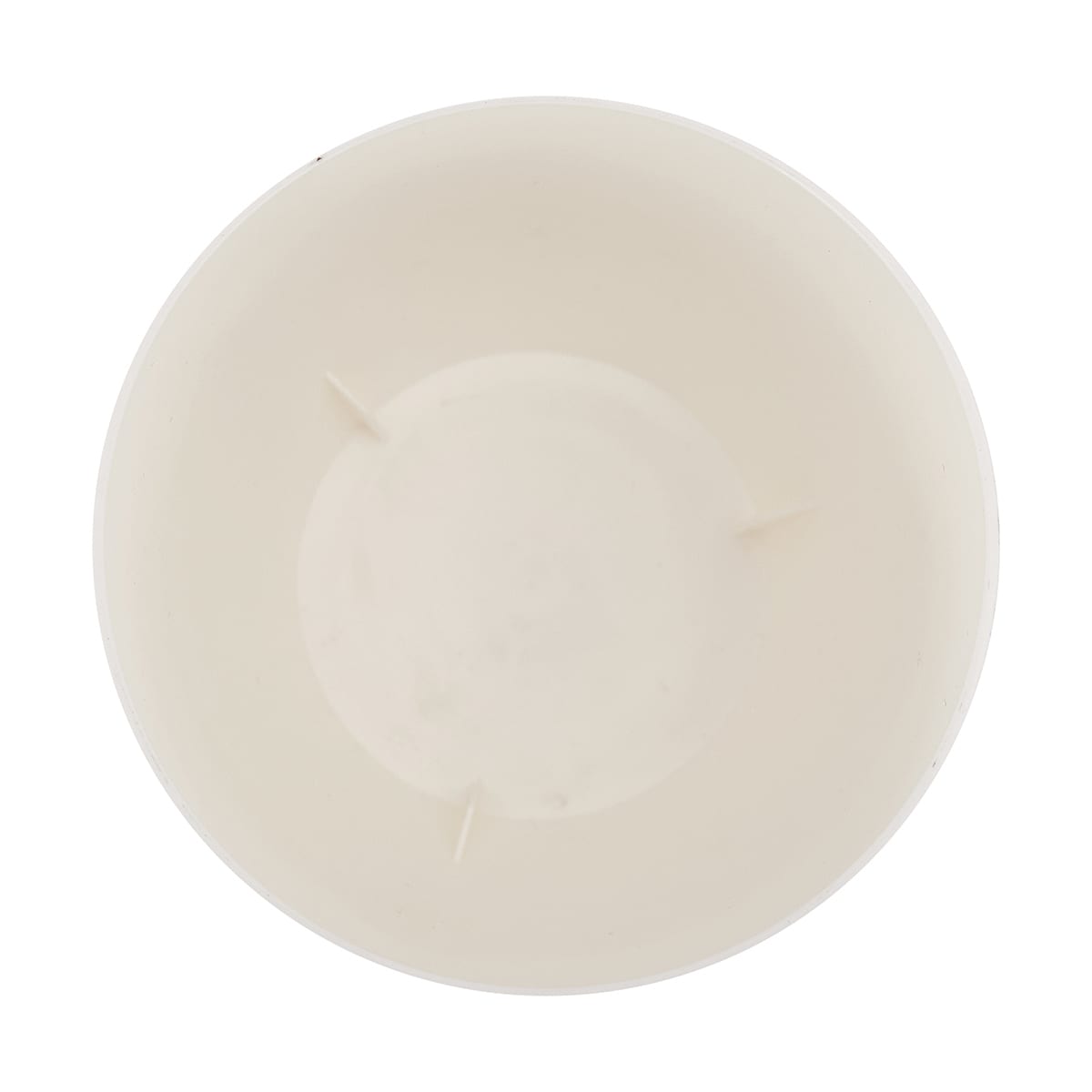 12cm Plastic Pot - White