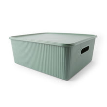 19L Ribbed Container - Green