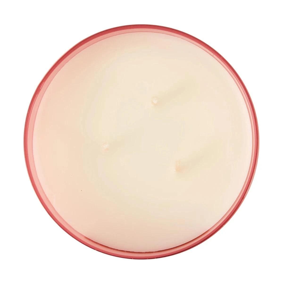 Rose Inspired Glass Candle