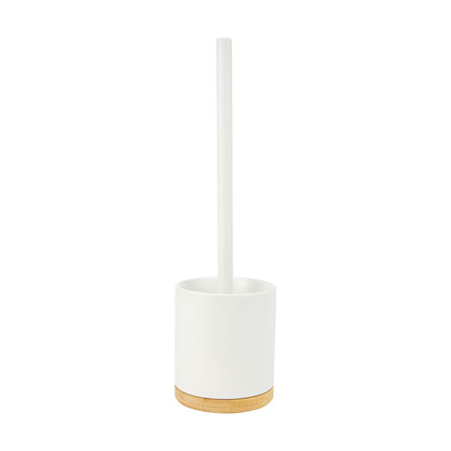 White and Bamboo Toilet Brush
