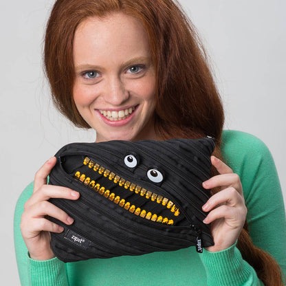 ZIPIT Grillz Monster Jumbo Pencil Case BLACK Stationary Best Seller 3yrs+