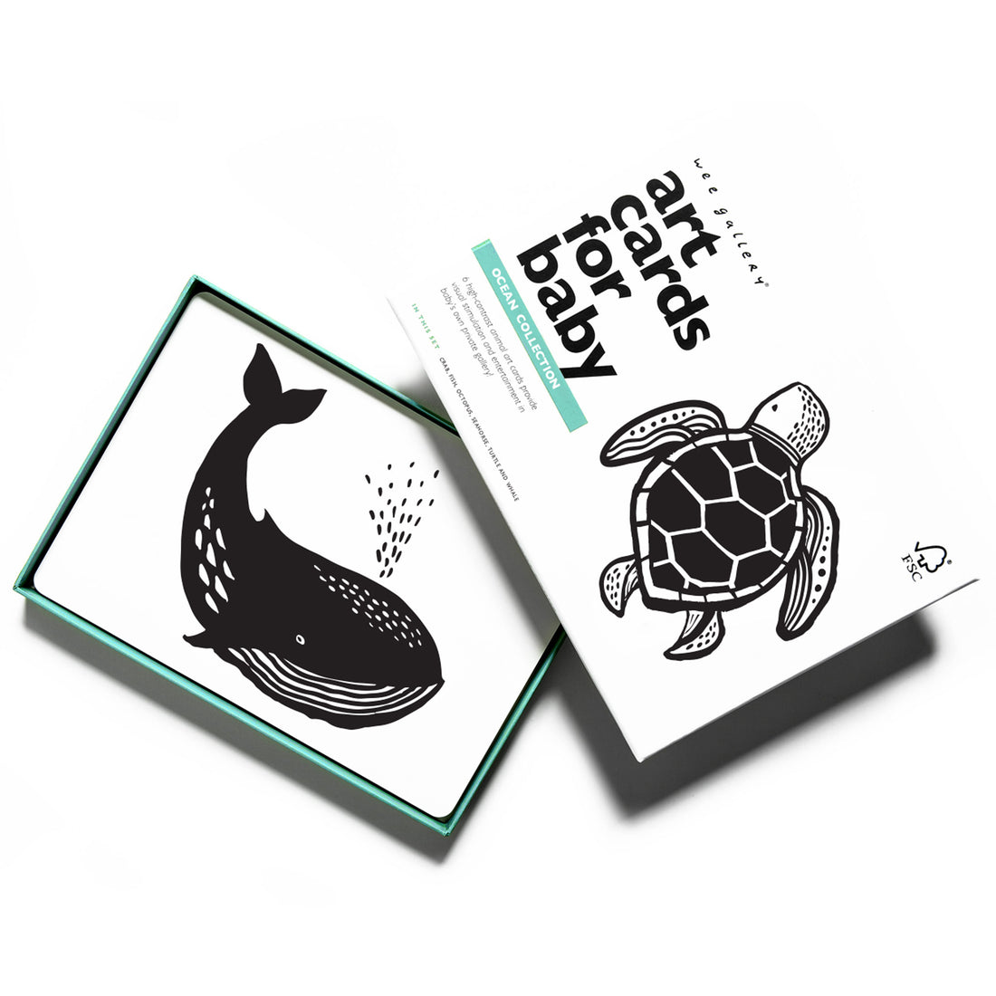 Wee Gallery Art Cards Ocean Collection Baby Toys Baby Gifts Idea 0m+