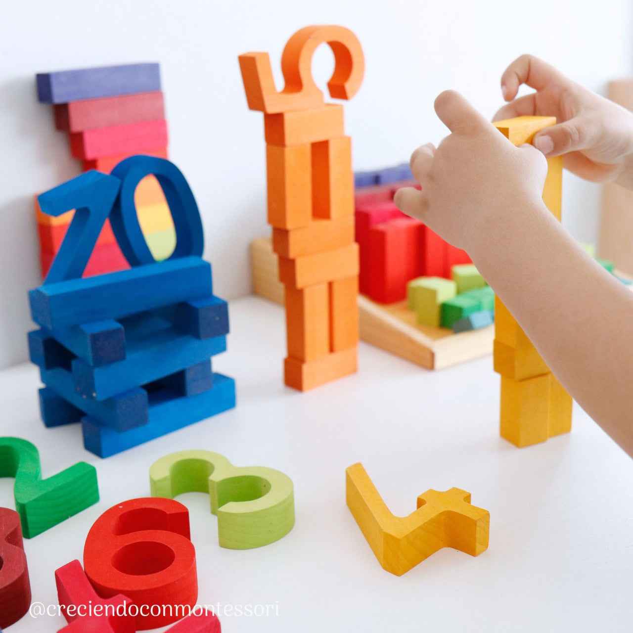 Grimm's Counting Numbers Building Set Early Math Games for Kids Developmental Toys for Toddlers School Range 3yrs+