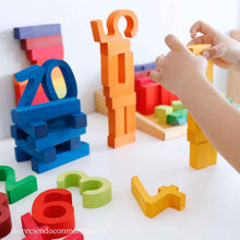 Grimm's Counting Numbers Building Set Early Math Games for Kids Developmental Toys for Toddlers School Range 3yrs+