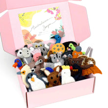 Tara Treasures Felt Australian Animals Finger Puppet Set of 25 Australian Felt Animals Pretend & Imaginative Play Toys 3yrs+