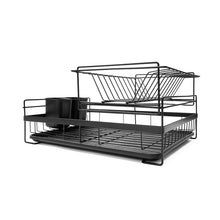 2 Tier Dish Rack - Black