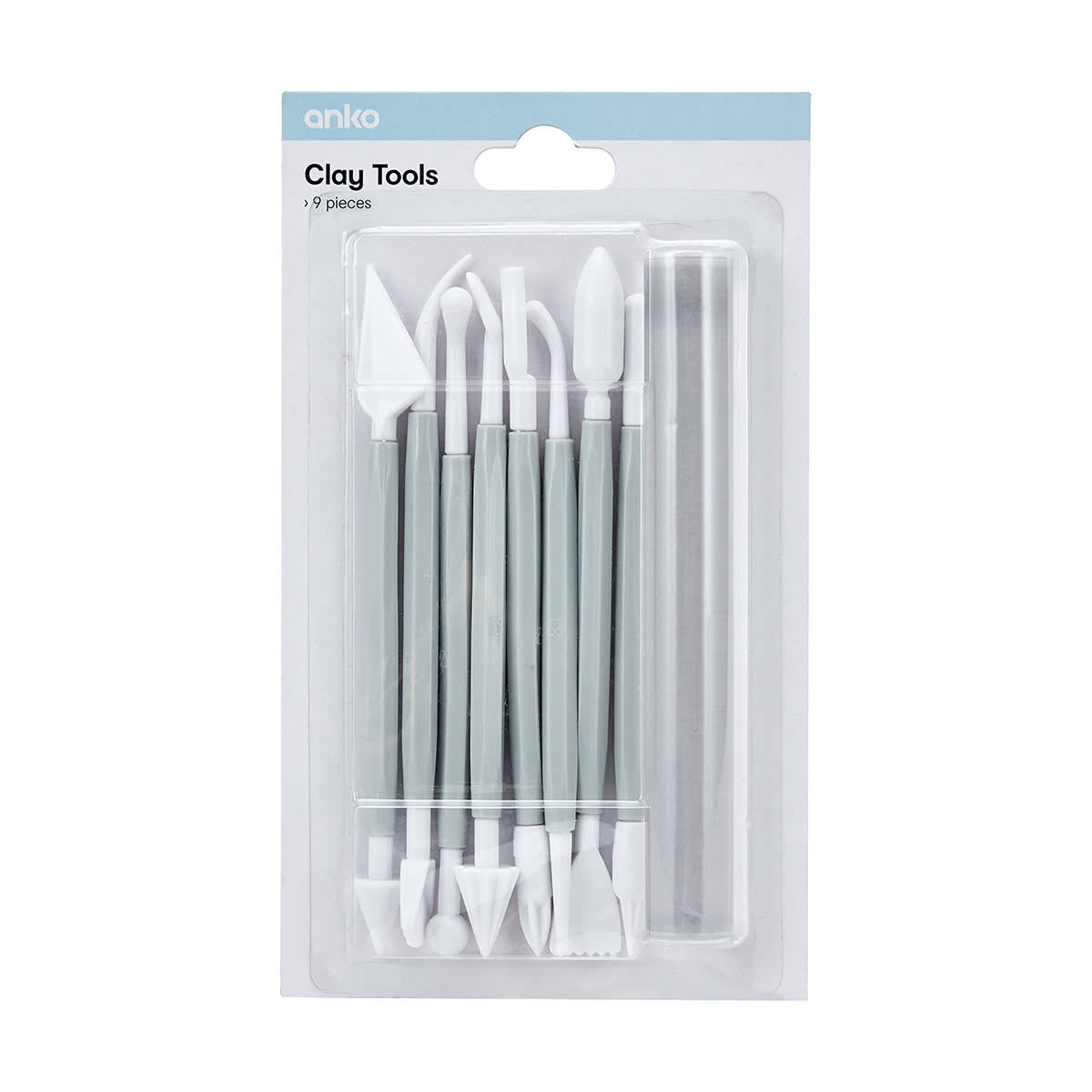 9 Piece Clay Tools