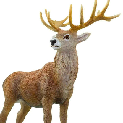 Red Deer Stag Figurine by Safari Ltd Large Woodland Collection Animal Figurines Clearance 3yrs+