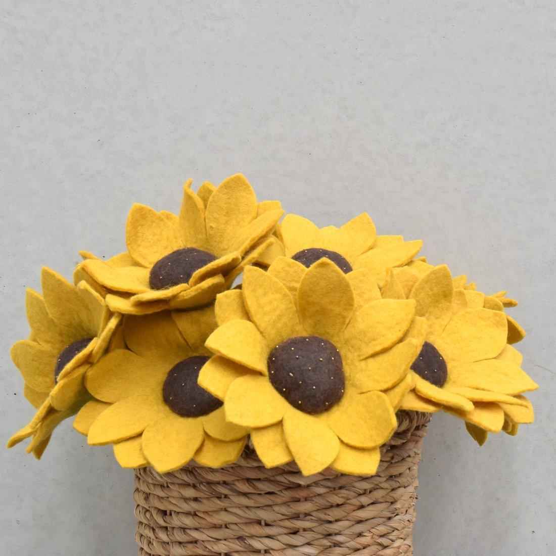 Tara Treasures Felt Sunflower Pretend & Imaginative Play Toys 3yrs+