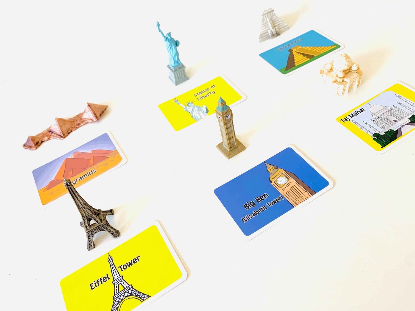 Tube of 10 Around The World Landmarks Figurines Montessori Language Learning Figurines by Safari Ltd 3yrs+