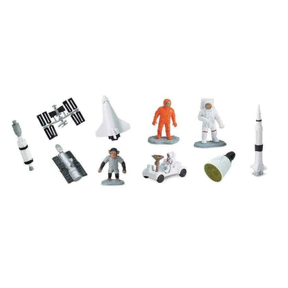 Tube of 10 Space Figurines Montessori Language Learning Figurines by Safari Ltd Toob Range 3yrs+