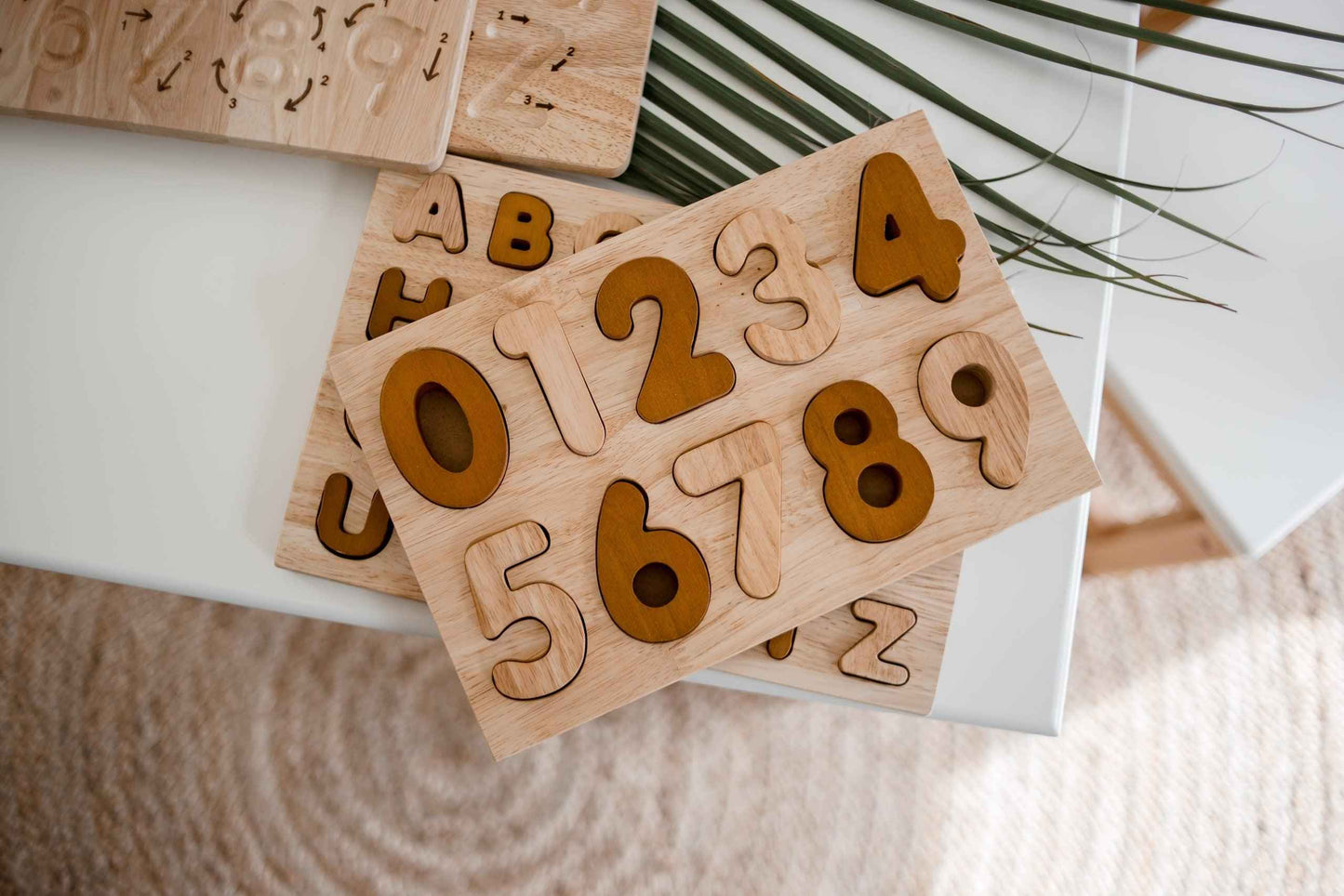 Qtoys Natural Number Puzzle Cognitive Developmental Toys for Toddlers Early Math STEM Toys 2yrs+