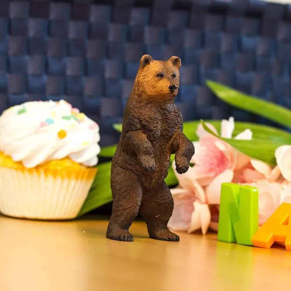 Grizzly Bear Figurine by Safari Ltd  Large Woodland Collection Animal Figurines 3yrs+