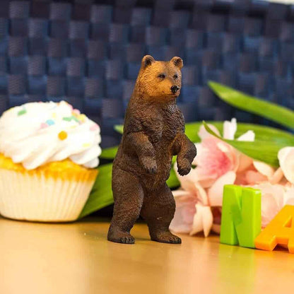 Grizzly Bear Figurine by Safari Ltd  Large Woodland Collection Animal Figurines 3yrs+