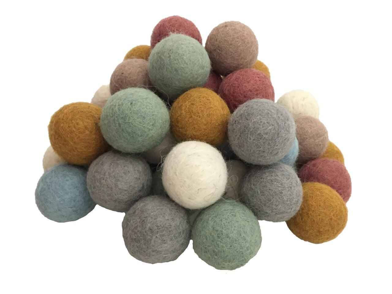 Papoose Felt Earth Balls 3.5cm Pretend & Imaginative Play Toys 3yrs+