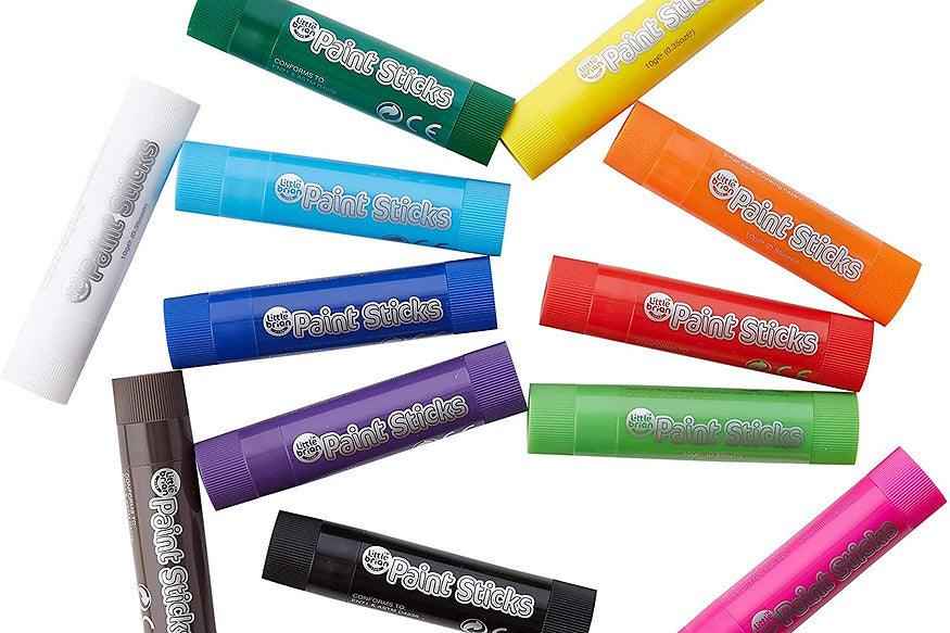 Little Brian Paint Sticks Classic 12 Pack Art and craft for kids 3yrs+