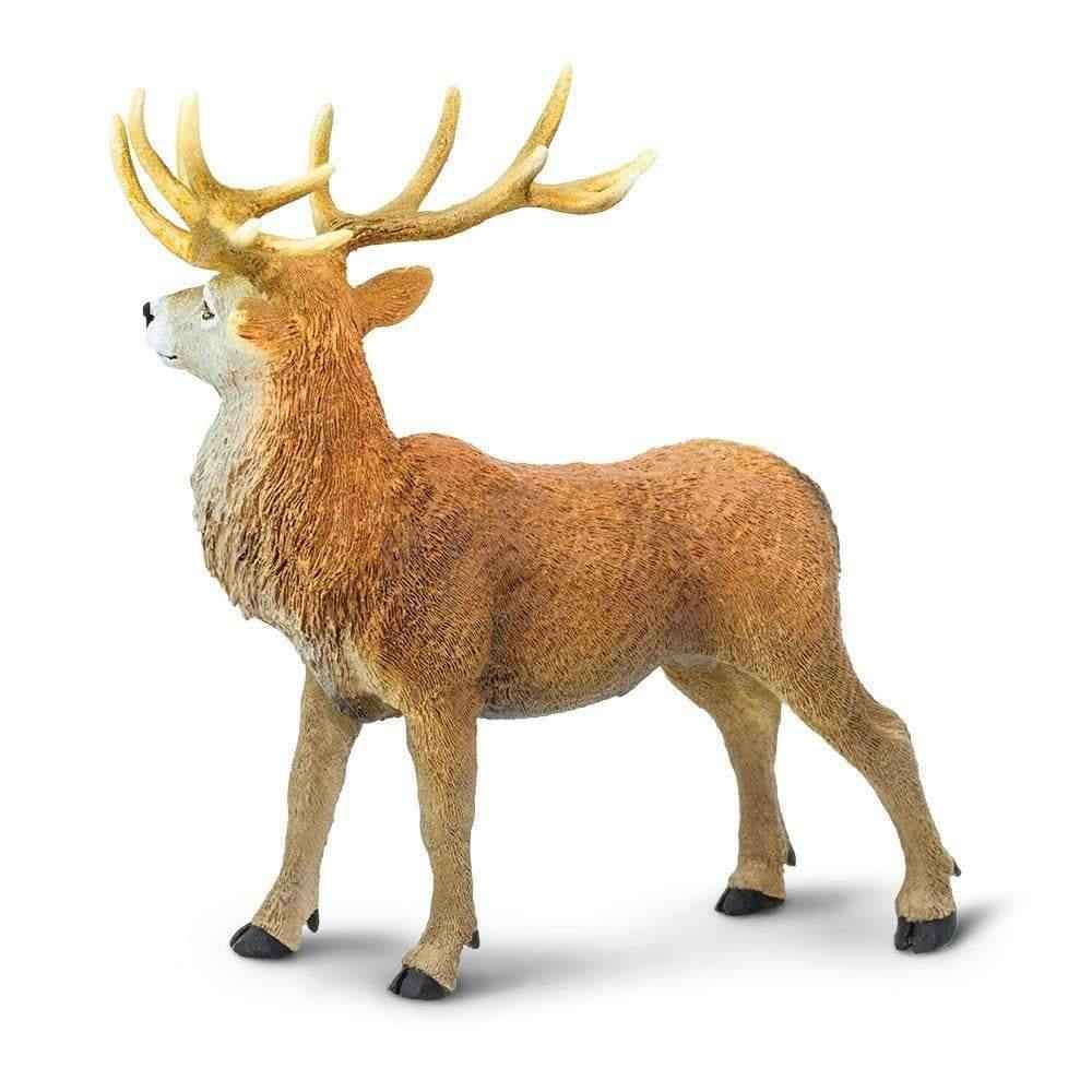 Red Deer Stag Figurine by Safari Ltd Large Woodland Collection Animal Figurines Clearance 3yrs+