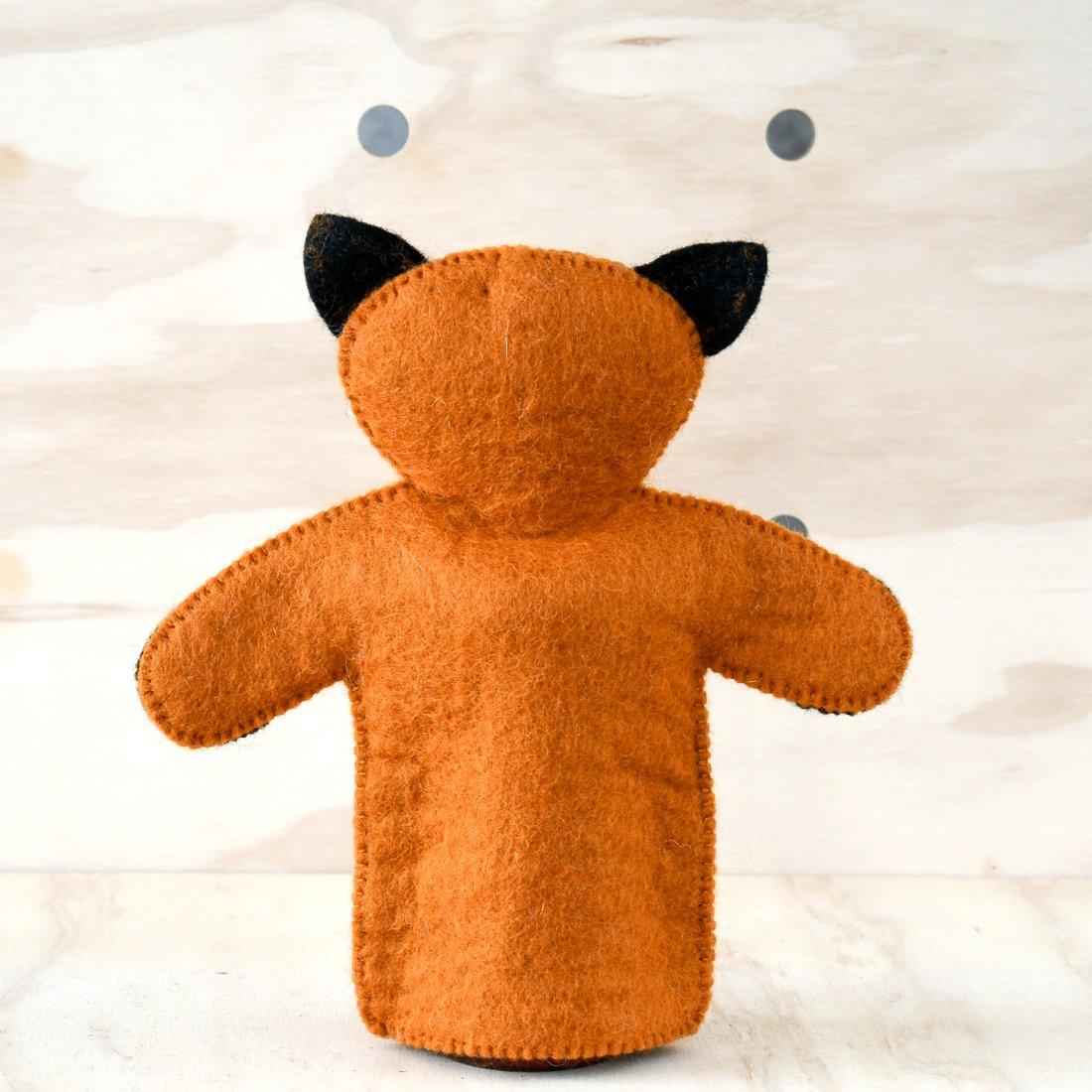 Tara Treasures Felt Fox Hand Puppet Woodland Animal Pretend & Imaginative Play Toys Retired 3yrs+