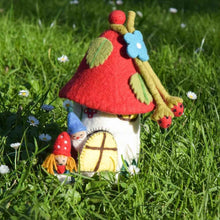 Tara Treasures Felt Fairies and Gnomes House Red Roof Pretend & Imaginative Play Toys Best Seller 3yrs+