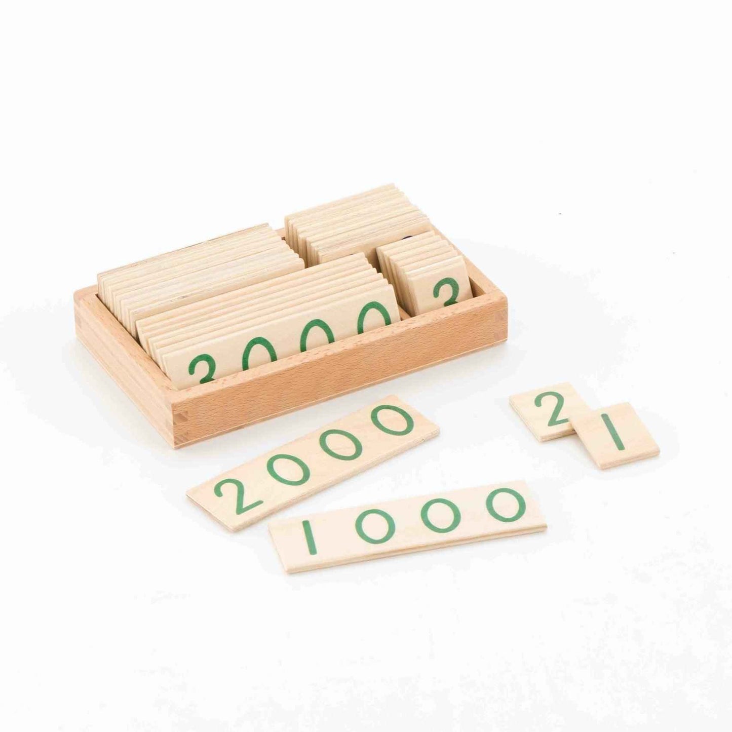 Montessori Wooden Place Value Number Cards (1-9000) Early Math STEM Toys Math Games for Kids Best Seller