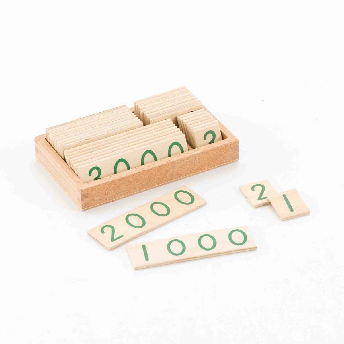 Montessori Wooden SMALL Place Value Number Cards (1-9000) Early Math Math Games for Kids STEM Toys  Best Seller