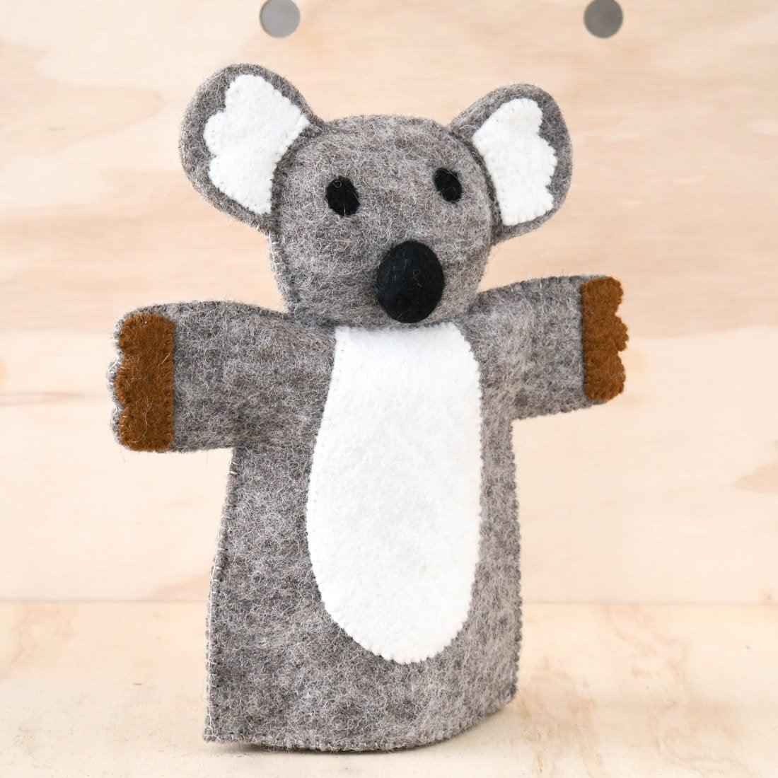 Tara Treasures Felt Koala Hand Puppet Australian Animals Pretend & Imaginative Play Toys 3yrs+