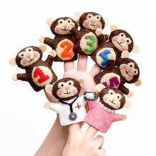 Tara Treasures Felt 5 Little Monkeys Finger Puppet Set of 7 Pretend & Imaginative Play Toys Best Seller 3yrs+