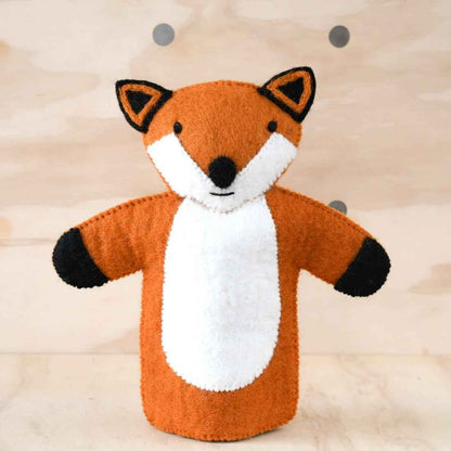 Tara Treasures Felt Fox Hand Puppet Woodland Animal Pretend & Imaginative Play Toys Retired 3yrs+