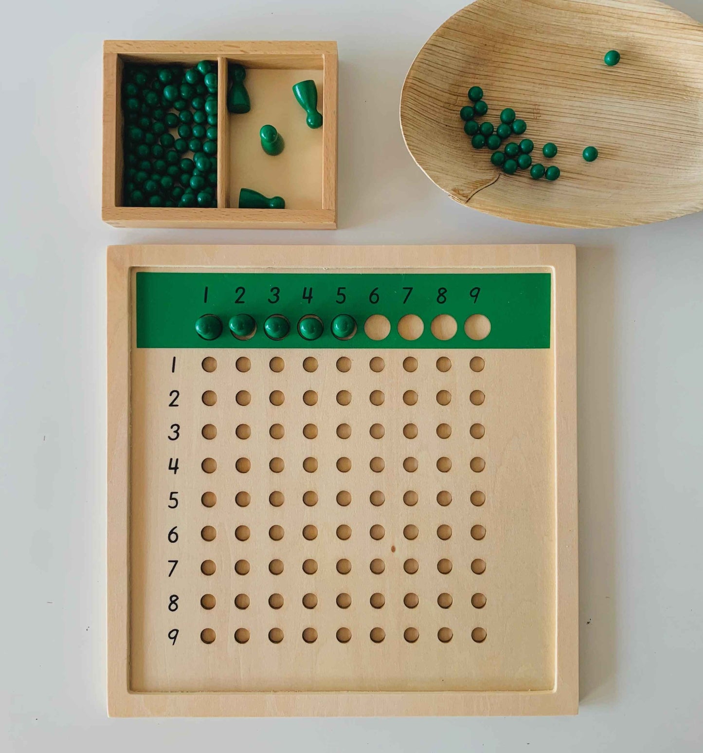 Montessori Unit Division Bead Board Set Early Math Games for Kids STEM Toys