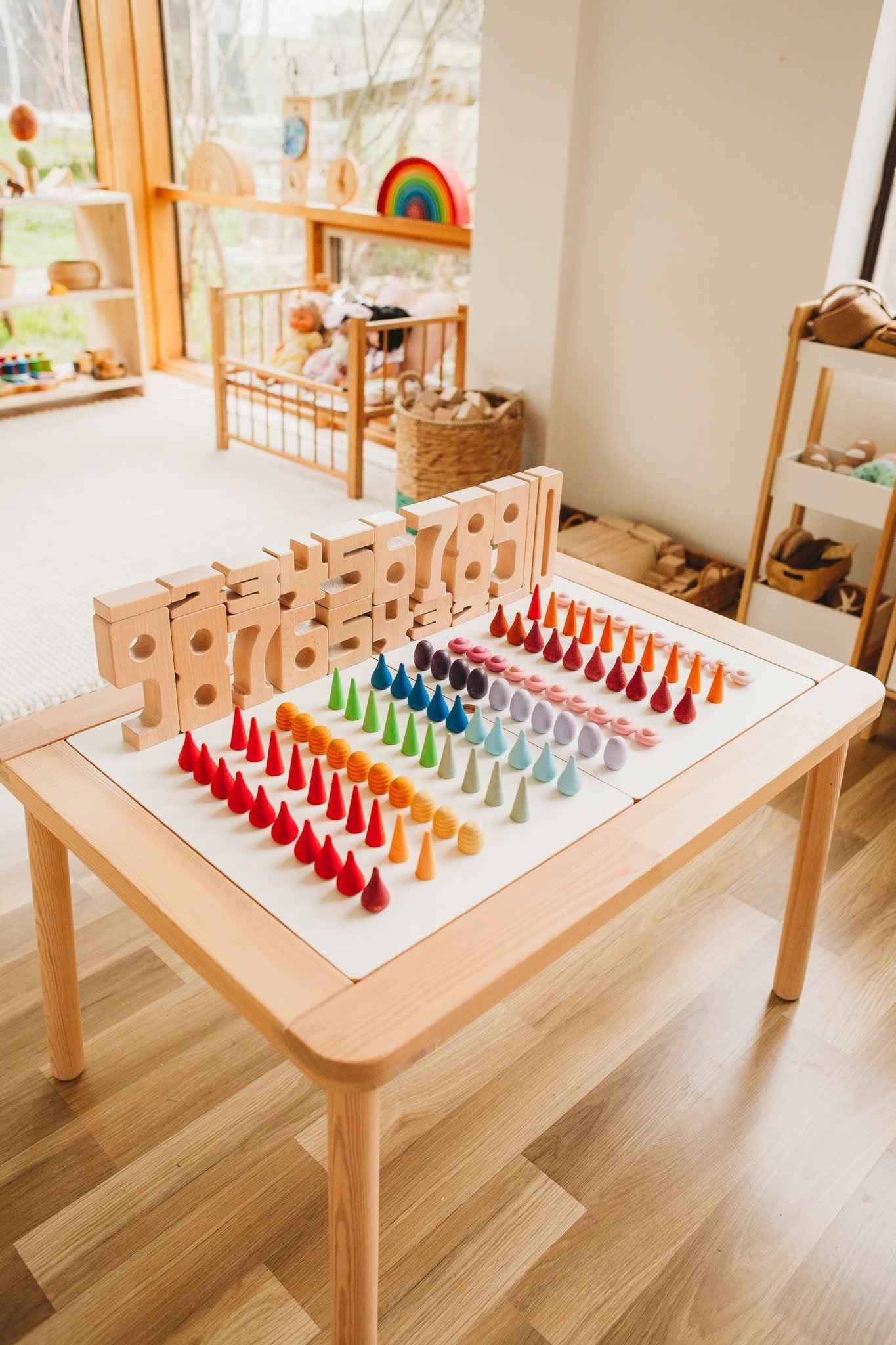 SumBlox Starter the Original Number Building Block Set of 27pc Early Math Games STEM Wooden Cognitive Developmental Toys for Kids Best Seller 3yrs+